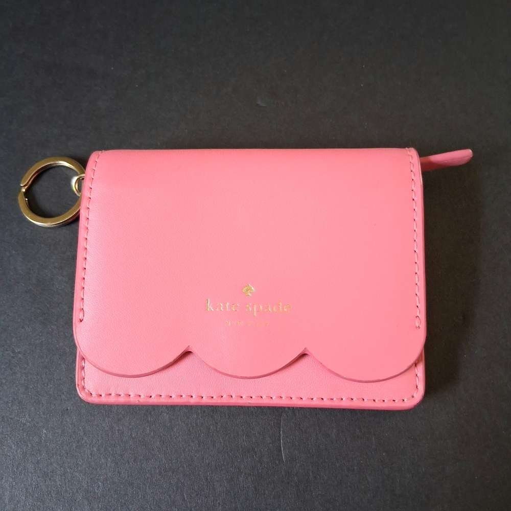 Kate Spade New York Magnolia Street Piper Pink & Purple Small Scalloped Wallet